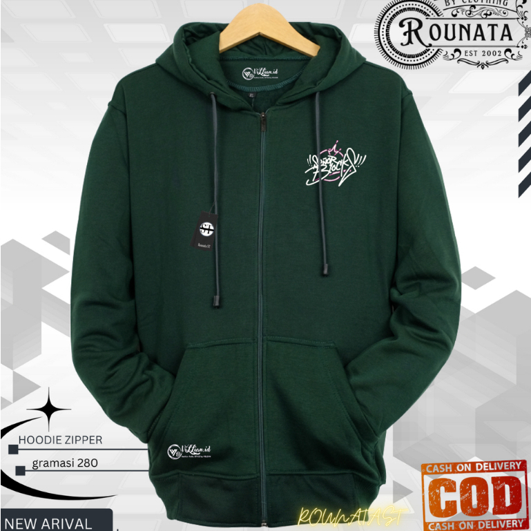 [ Bahan Tebal Gramasi 280 Flacee ] Hoodie Pria Distro Zipper - Jaket Sweater Hoodie Resleting Pria