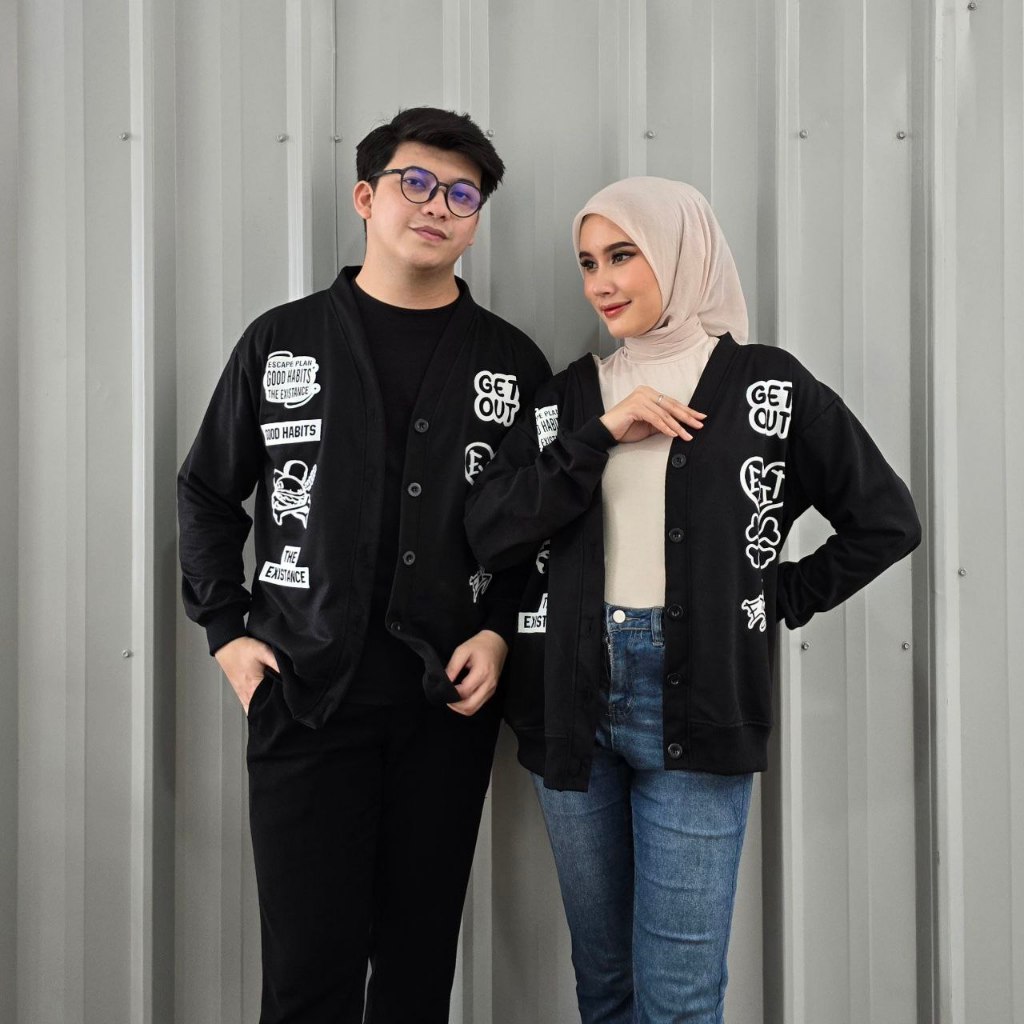 Jaket Couple Kekinian Good rabit - sweater Pasangan - Hoodie Pasangan - Outfit Couple sweater