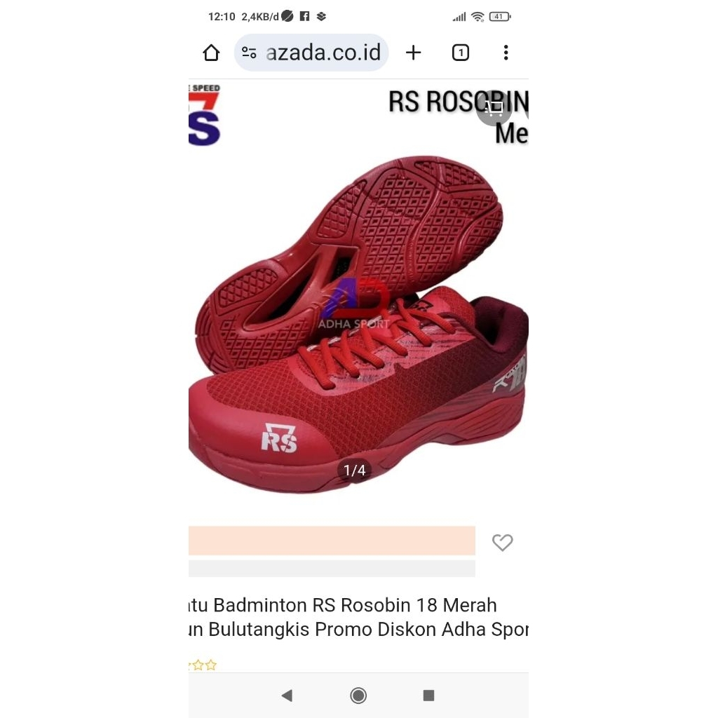 R S  ROSOBIN 18 (red/size.41)