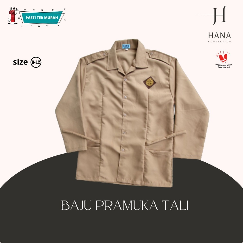Baju pramuka tali Seragam pramuka perempuan tali seragam SD,SMP,SMA,Pembina,Guru