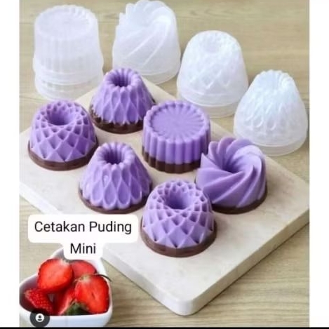 6 pcs cetakan puding twister / cetakan puding mini / cetakan puding plastik