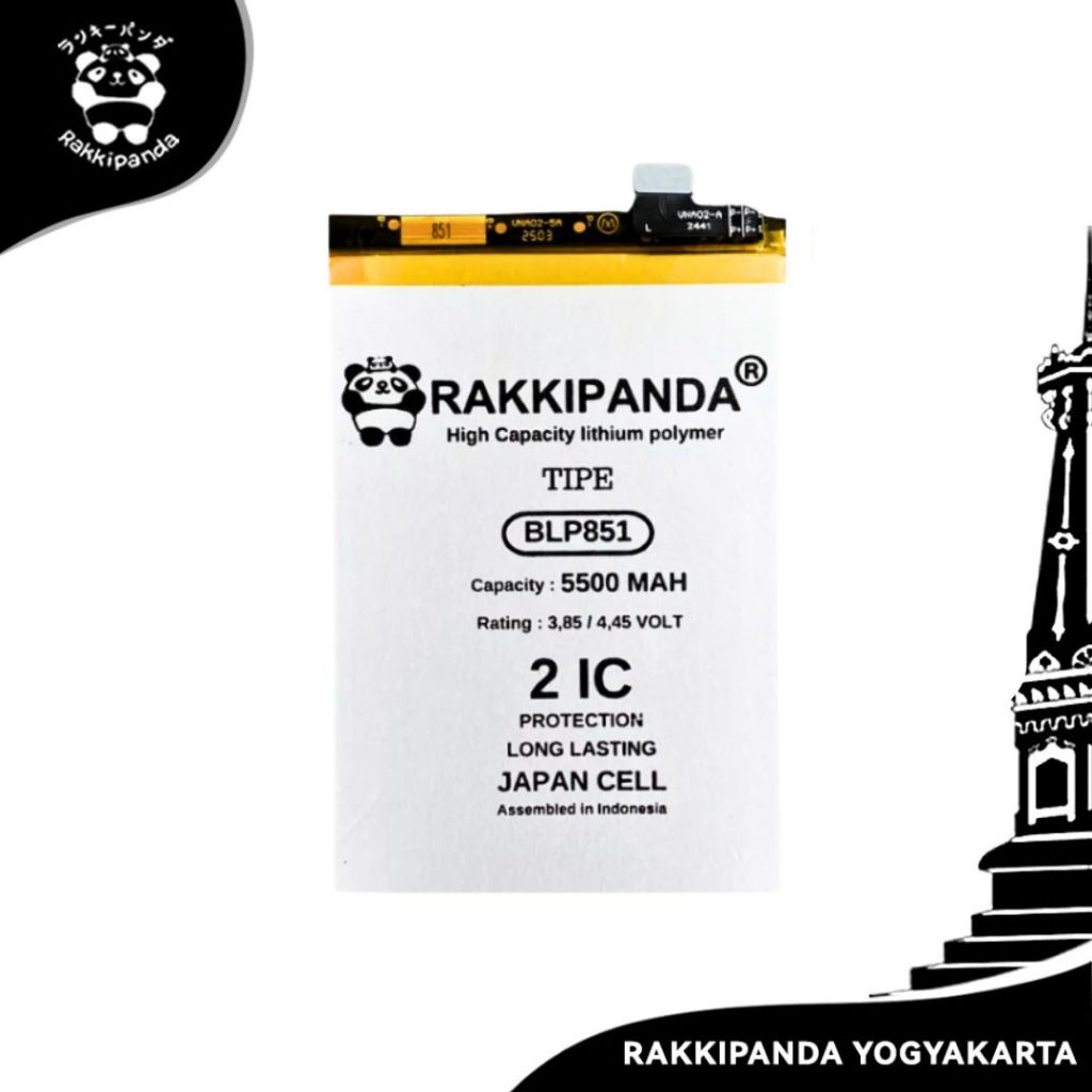Baterai HP Rakkipanda BLP851 OPPO A74 ( 4G ) / A95 ( 4G ) Batre Bergaransi