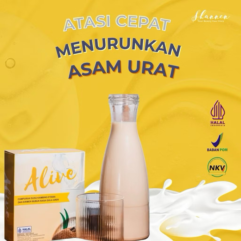 Susu kambing Etawa Alive susu sehat || Susu Kolestrol Menurunkan berat badan || nyeri sendi