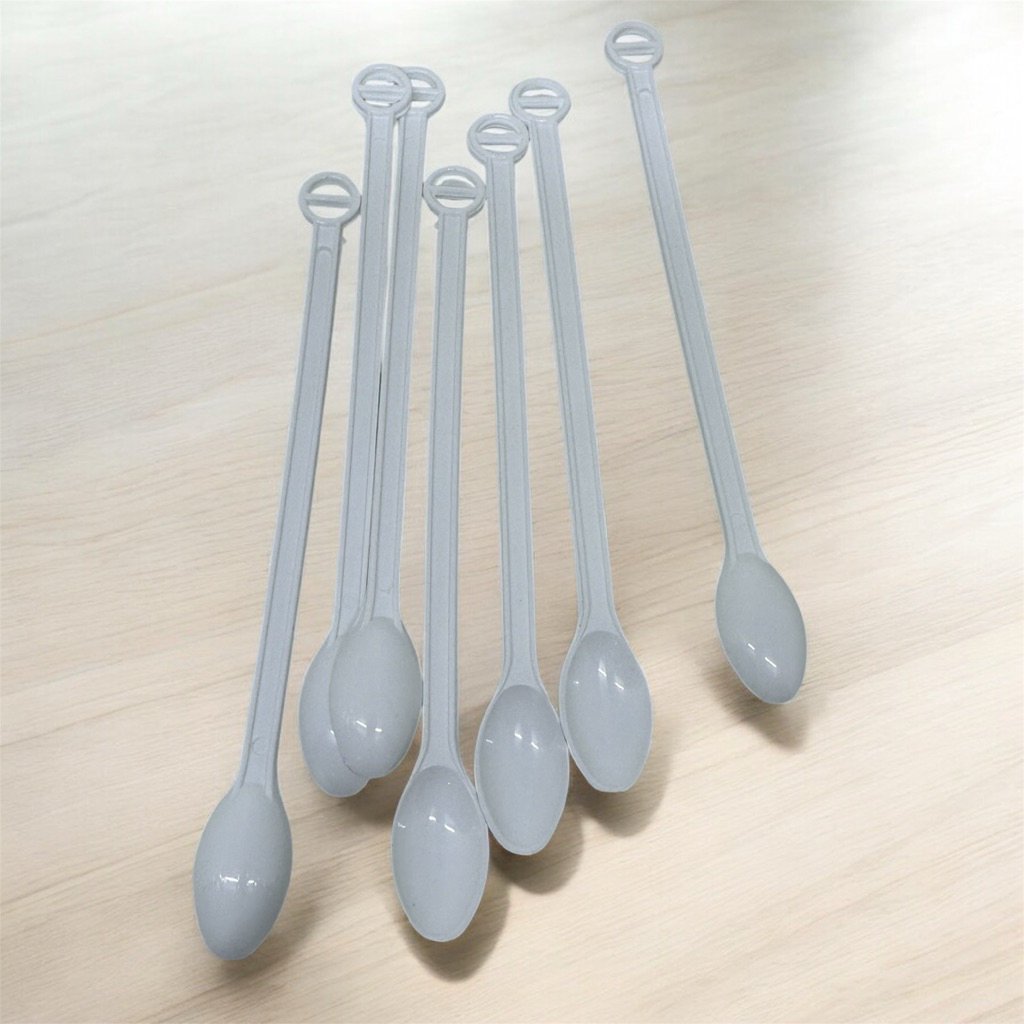 Sendok Kecil Adukan Minum Teh Kopi Gula Garam Plastik