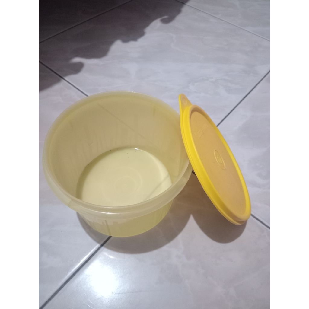 Kotak wadah kripik / kerupuk, Tupperware.