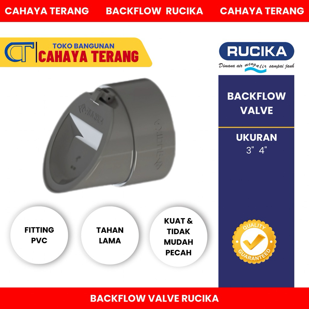BACKFLOW RUCIKA 3" & 4"