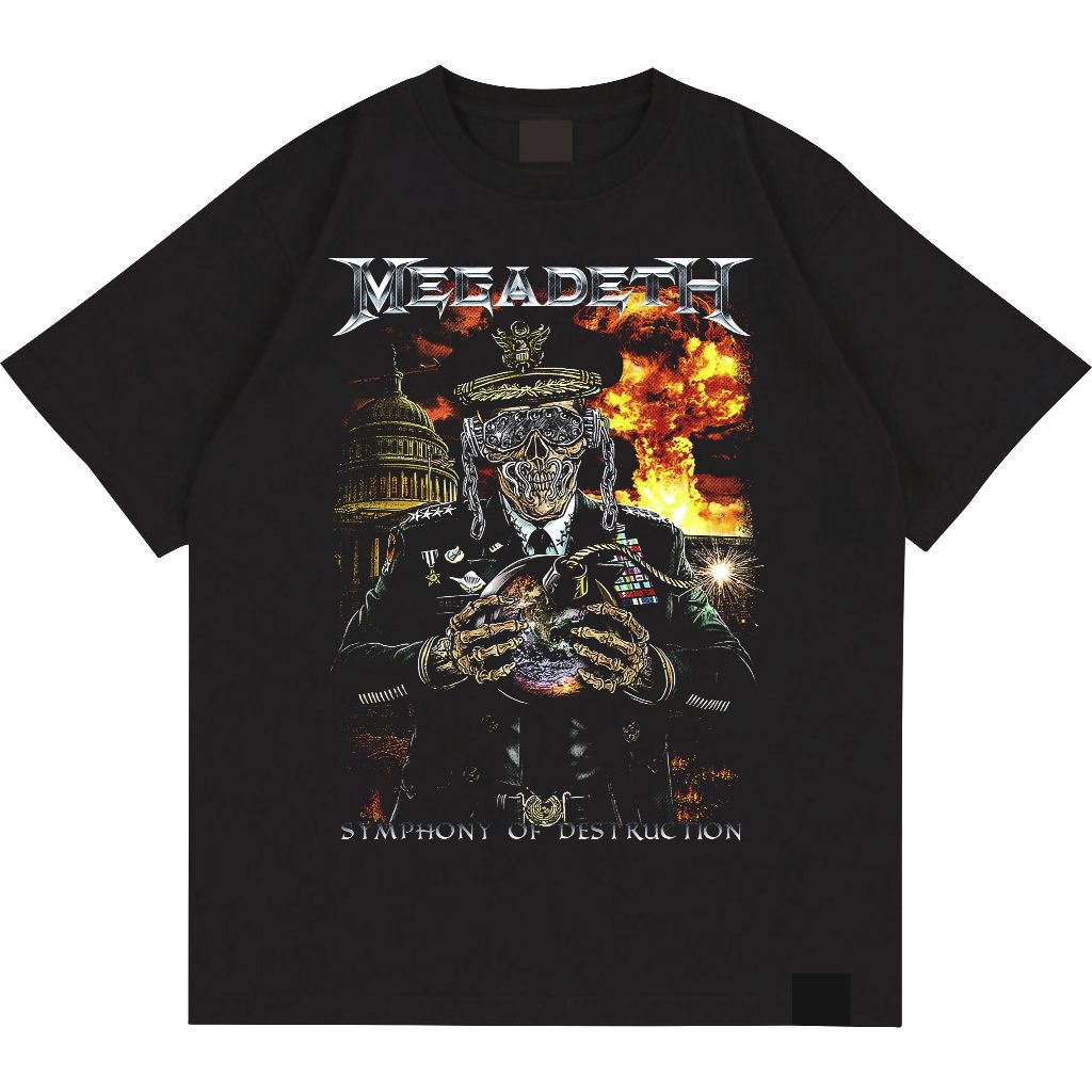 Kaos Band Megadeath - Symphony Of Destruction / Tshirt Musik Rock Metal