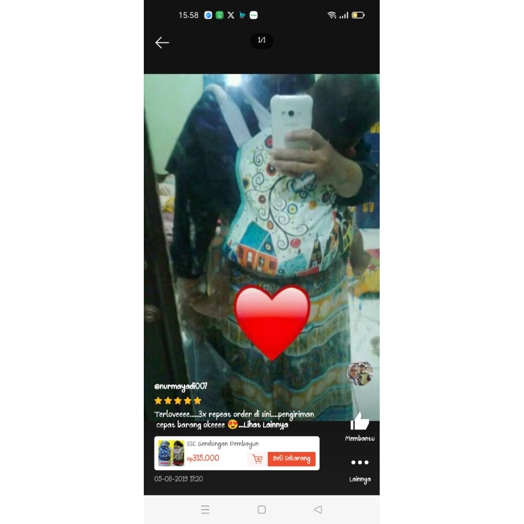 gendongan toodler pembayun