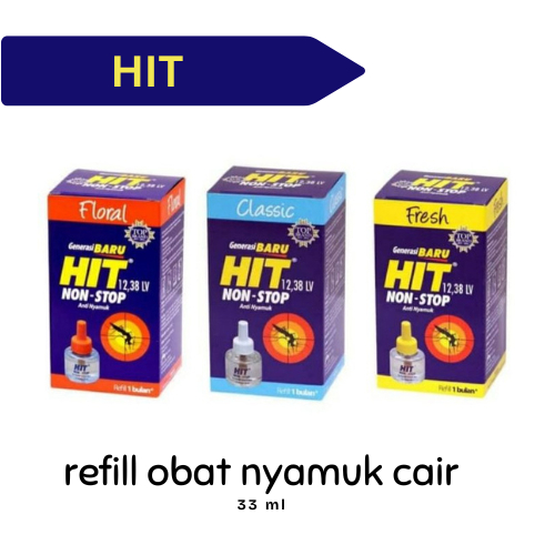REFILL ISI ULANG OBAT NYAMUK CAIR HIT NON STOP 30 MALAM ELEKTRIK LIQUID