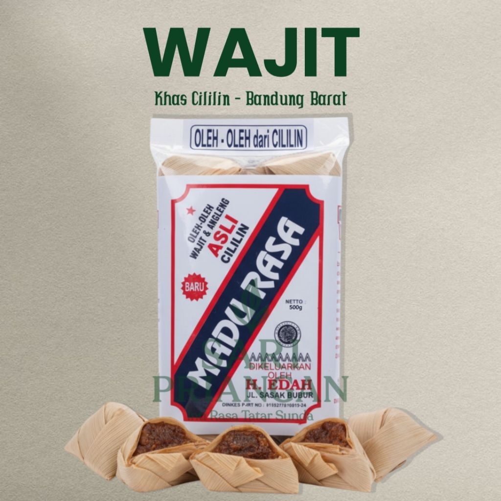 Khas Cililin Bandung Barat - ORIGINAL WAJIT WAJIK MADU RASA OLEH OLEH CILILIN MADURASA CEMILAN MAKAN