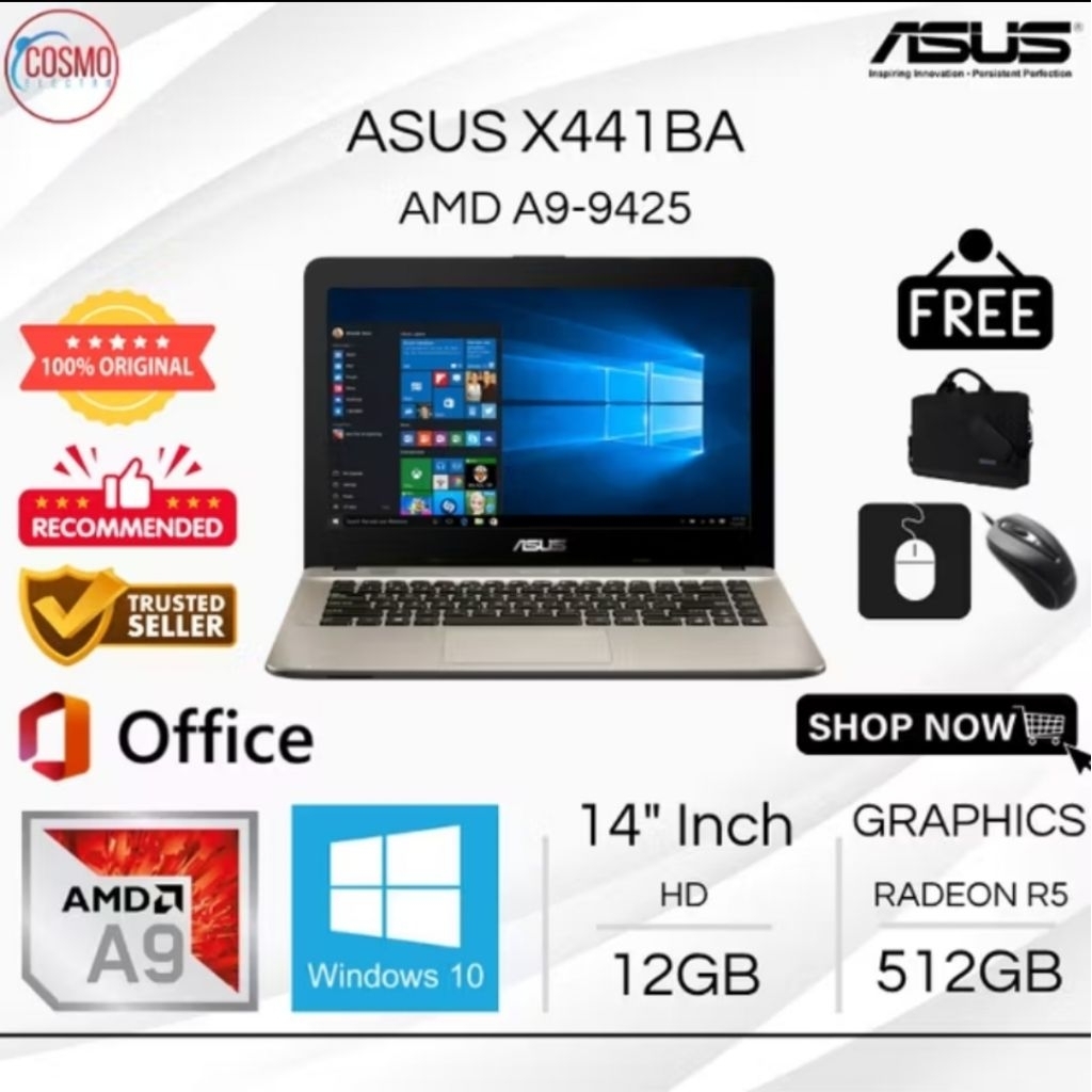 ASUS X441BA AMD A9 RADEON R3