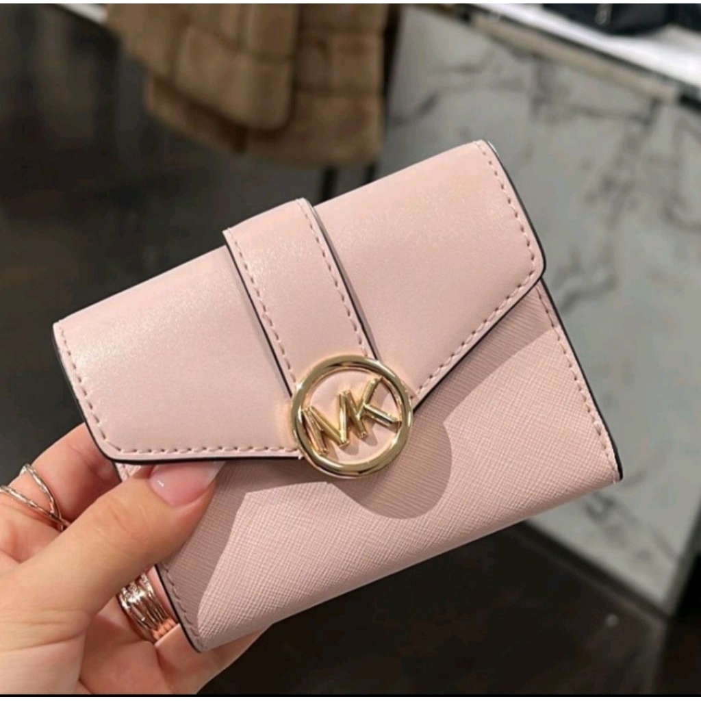 MICHAEL KORS Carmen Medium Flap Bifold Wallet Original