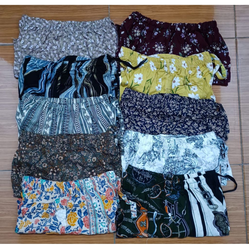 kodian kolor wanita rayon/celana pendek wanita