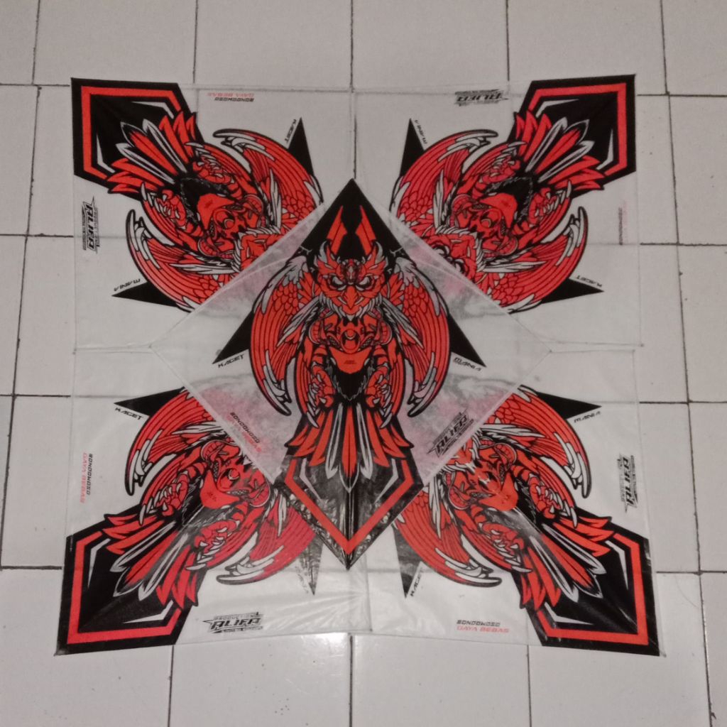 (BARANG TERBATAS) Layangan Sukhoi Fiber Petung Bambu Super Turnament Lilitan Double Stabilo