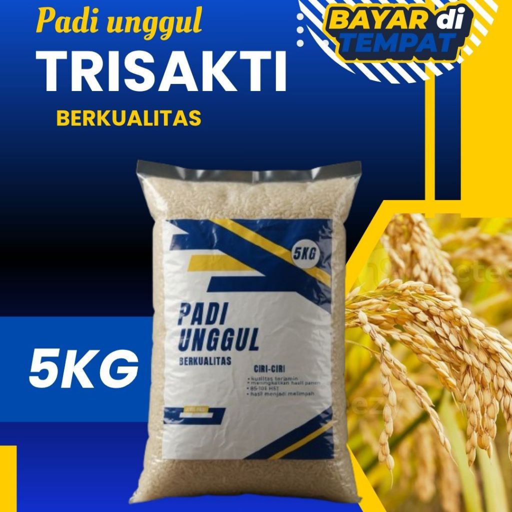 benih padi Trisakti 5kg kualitas mantap