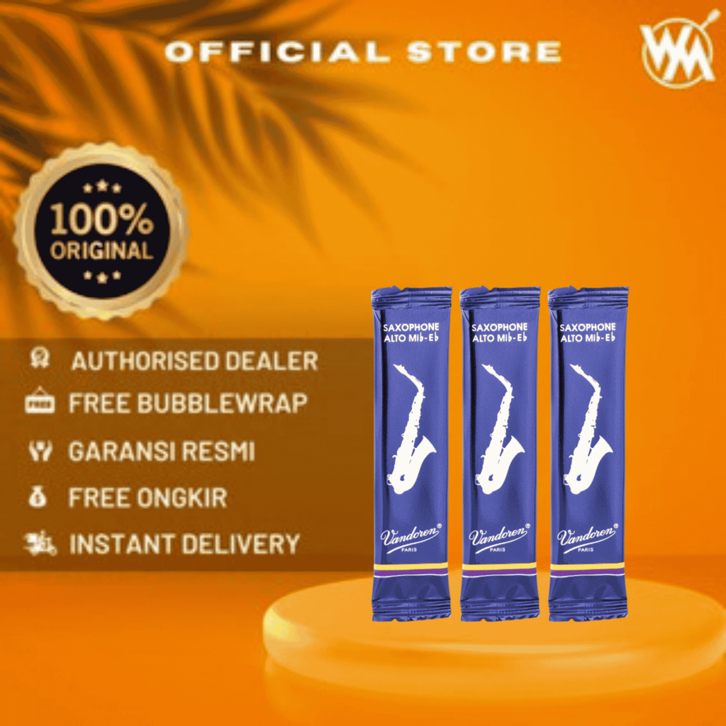 VANDOREN V16 REEDS ALTO SAX SR7015 1.5 ALTO SAX REEDS (3pcs)