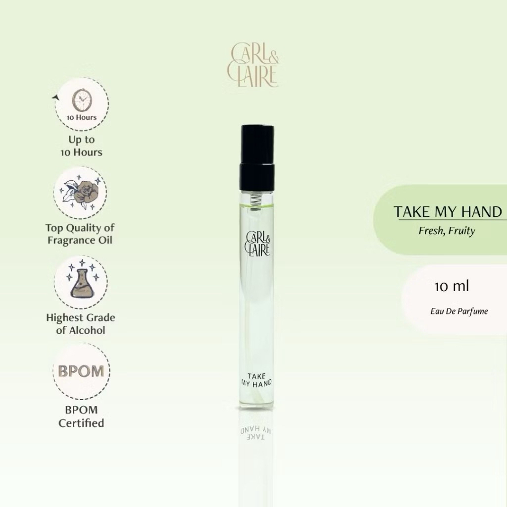 Carl & Claire Travel Size Take my Hand (ex. Cherish) EDP 10ml Parfum Original - Carl & Claire Travel