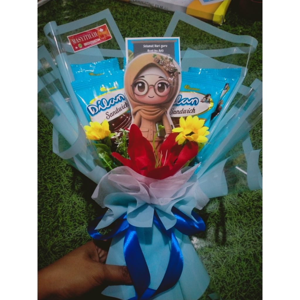 Promo buket hadiah hari guru murah/buket hari guru/buket snack