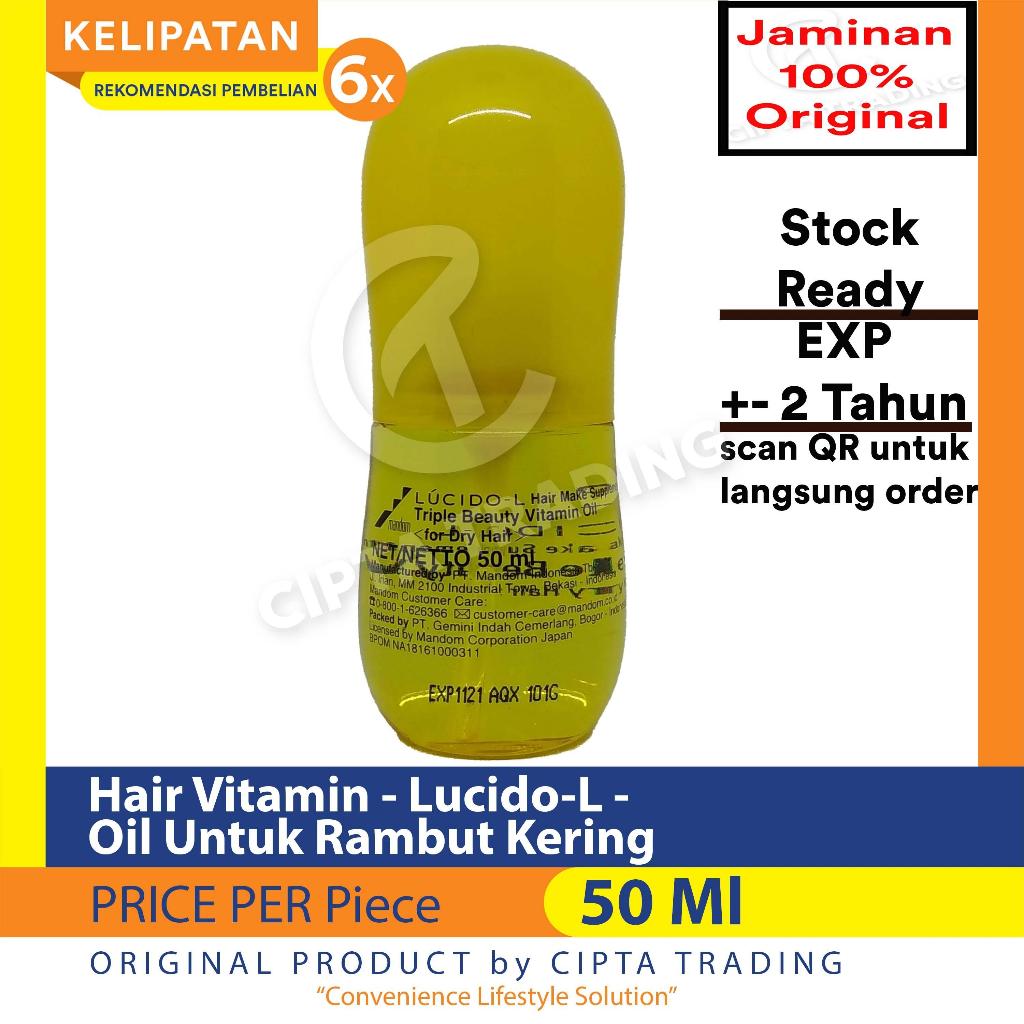 Vitamin Rambut Lucido Oil - MInyak Untuk Rambut Kering 50ml