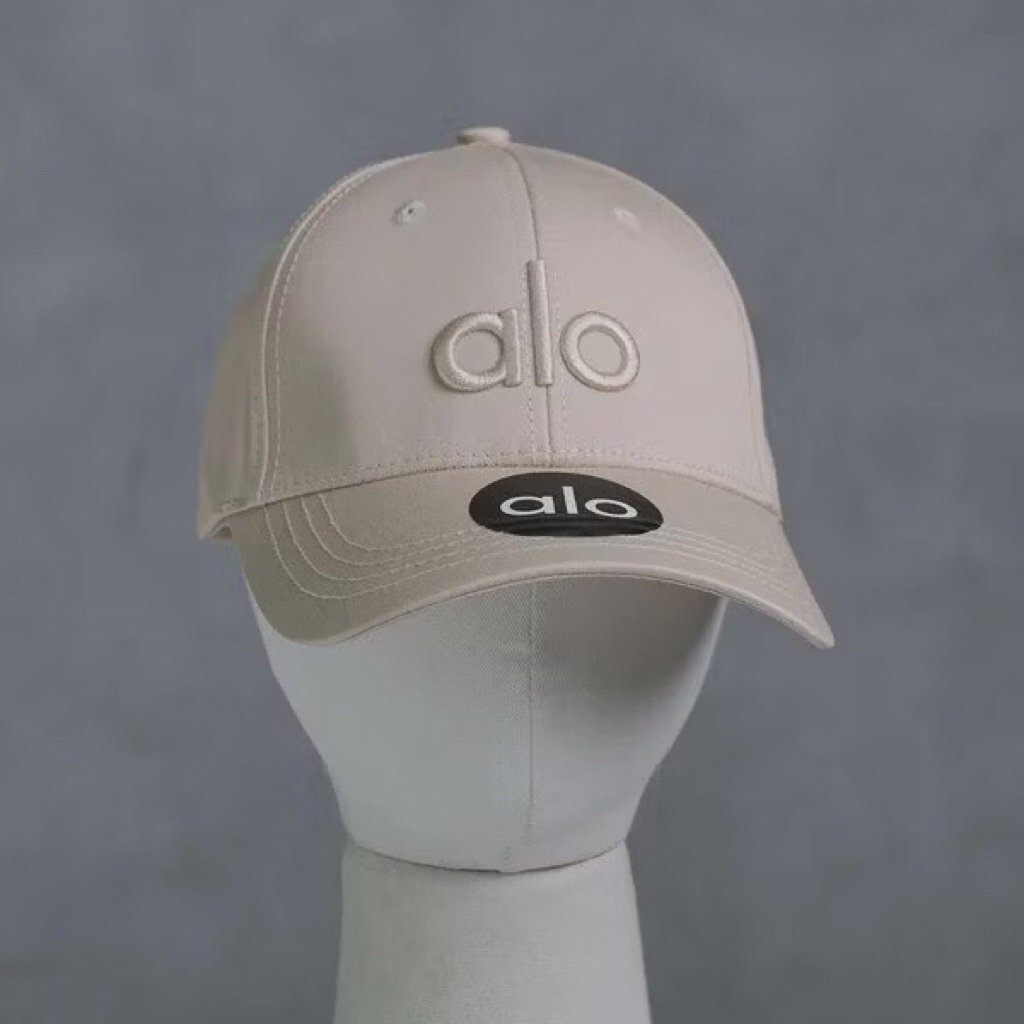 Topi Baseball ALO Yoga Logo Bordir Timbul Premium Unisex