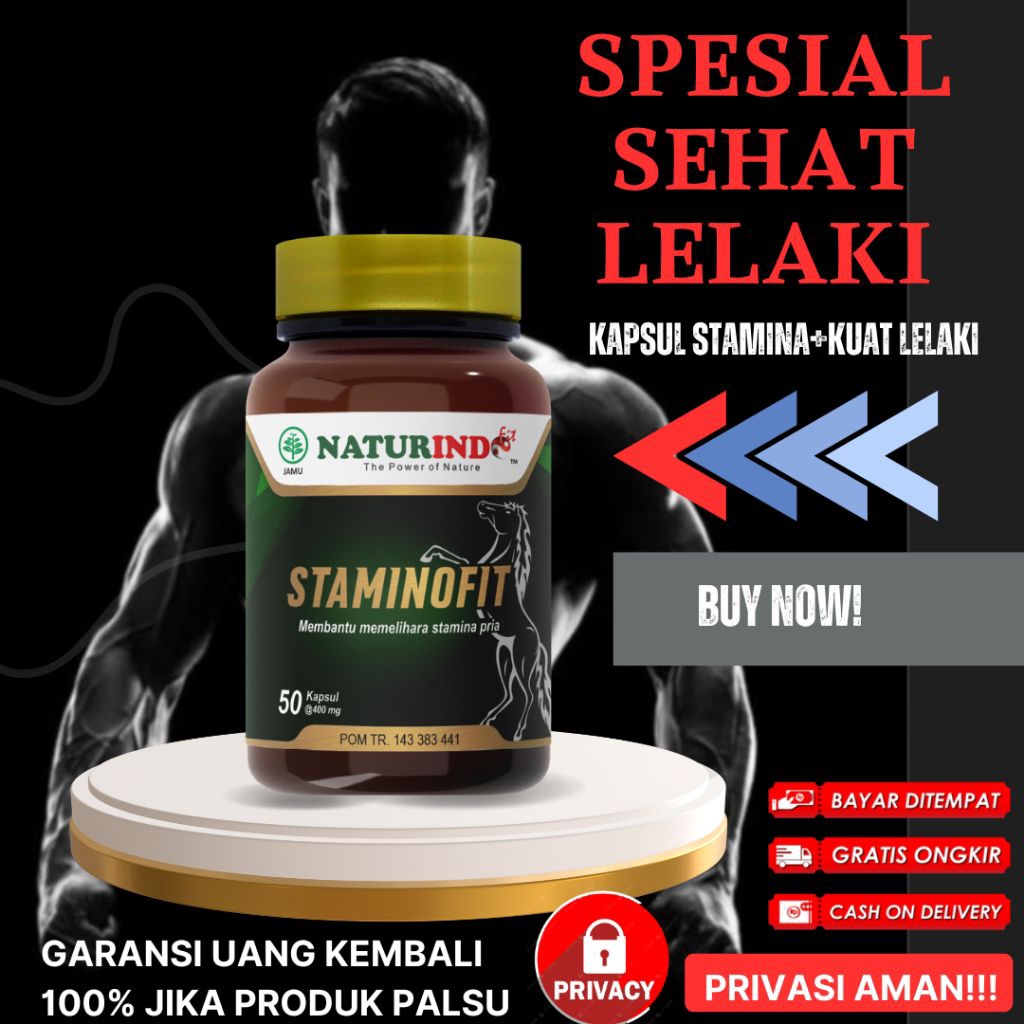 Herbal Stamina Pria Dewasa Staminofit Naturindo Herbal Spesial untuk Stamina Pria