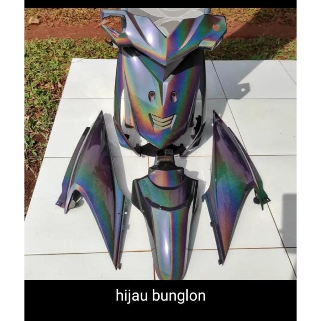 Cover Body Beat Karbu Warna hijau Bunglon