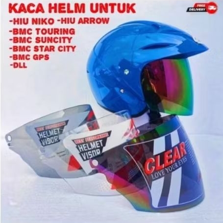 Kaca helm hiu / kaca helm bmc suncity / kaca helm bmc turing