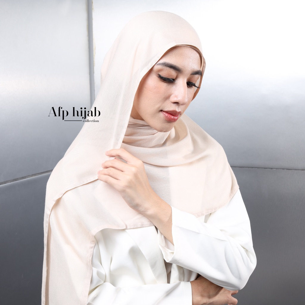 Pashmina Viscose Bambo 100% Nemplok Hijab Viscose  Premium - Afp yourstyle