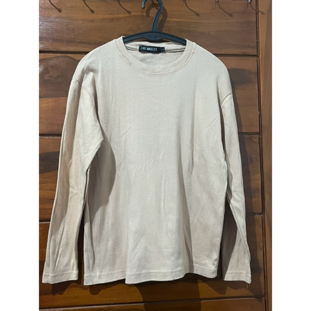 Kaos Polos Lengan Panjang Katun