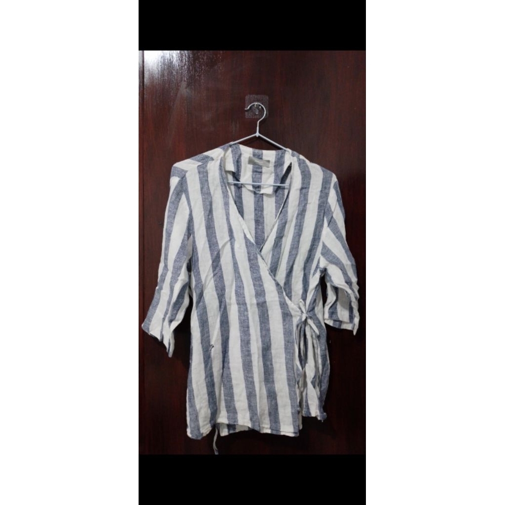 (Preloved) Atasan linen.