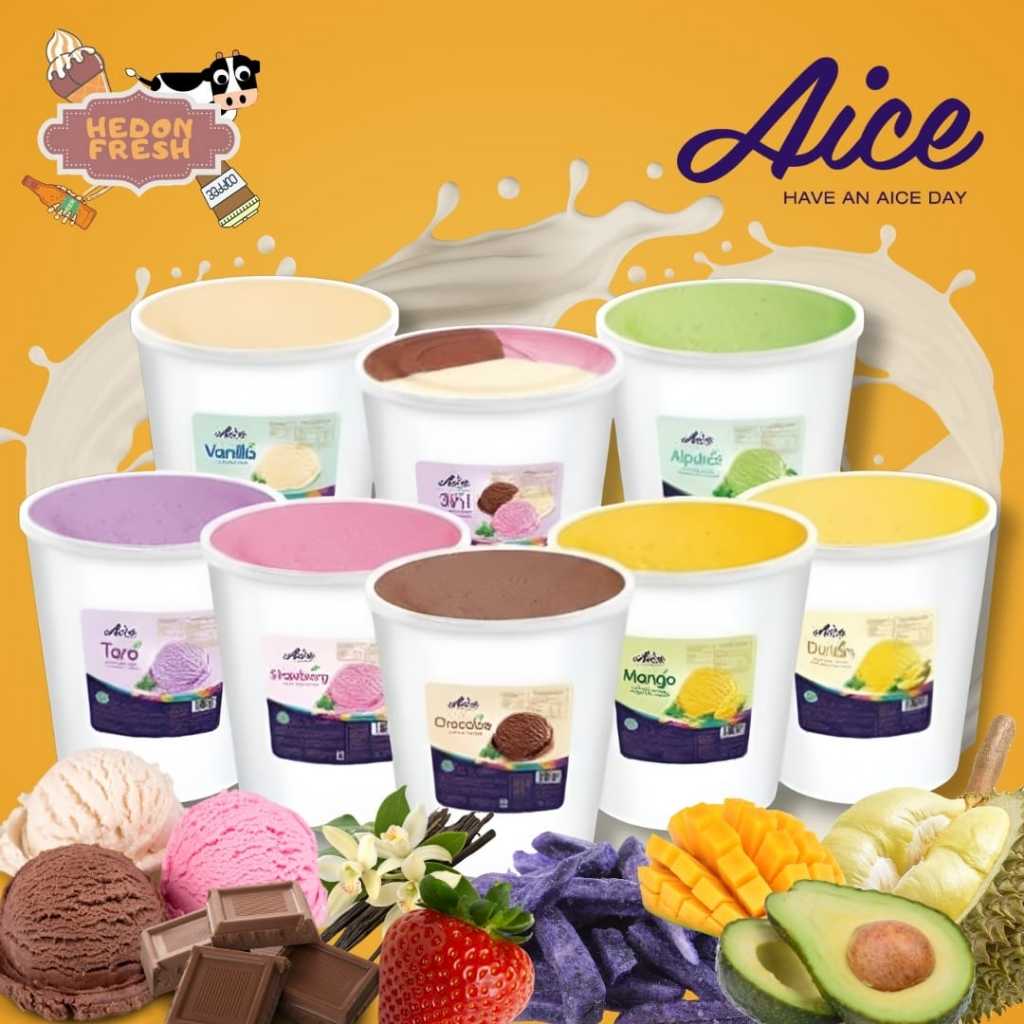 Ice Cream/Es Krim AICE 8 Liter Termurah