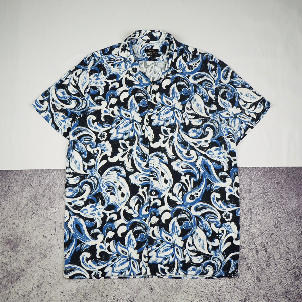 Zara Paisley Floral Pattern Shirt