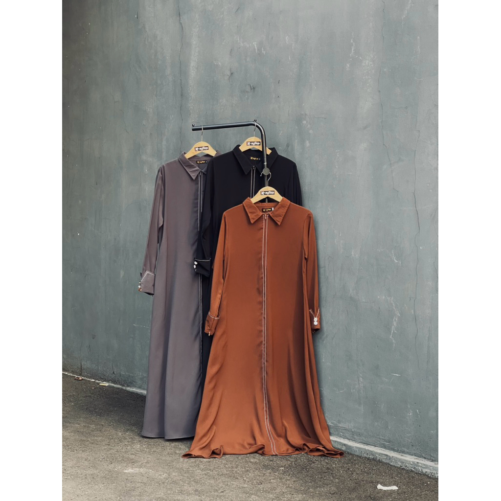 Danisha Dress UV Nabeen Ateefa Ayfira Store Gamis Slim