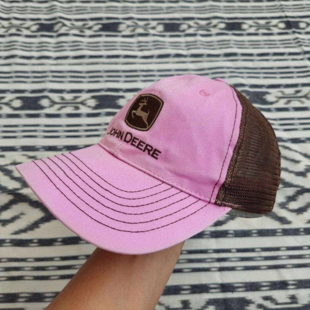 Topi Jhon Deere Pink