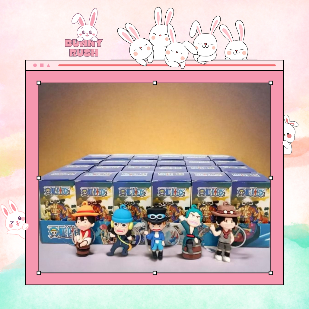 [Bunny Rush] Misteri Box Gantungan Kunci One Piece / Blind Box One Piece / Mystery Box / Ganci One P