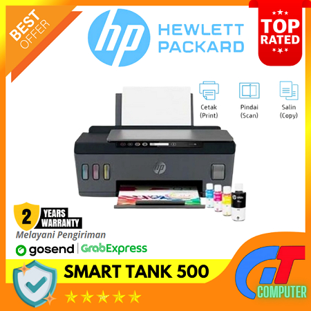 HP Smart Tank 500 AIO Printer - Print Scan Copy USB