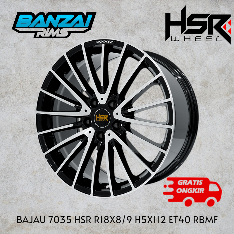 Velg Mobil R18 HSR BAJAU 7035 Gratis Ongkir velg mobil r18 pcd 5x112