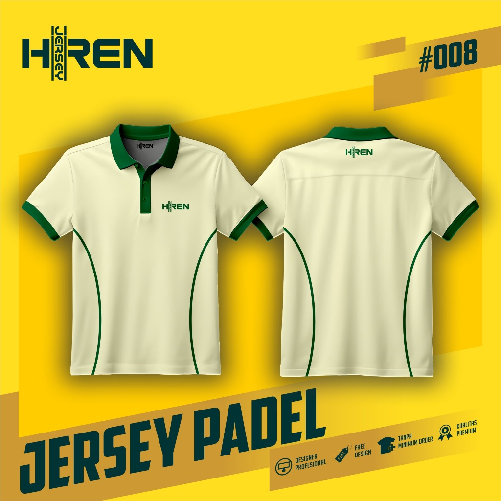 JERSEY PADEL PREMIUM | HREN PADEL 008 JERSEY PADEL CORAK | JERSEY OLAHRAGA PADEL | JERSEY SATUAN | B