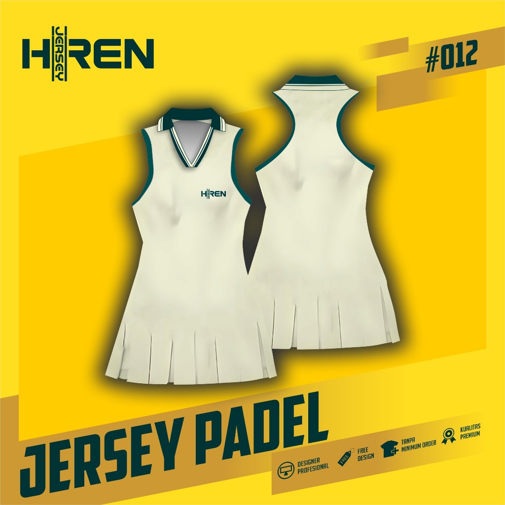 JERSEY PADEL PREMIUM | HREN PADEL 011 JERSEY PADEL CORAK | JERSEY OLAHRAGA PADEL | JERSEY SATUAN | B
