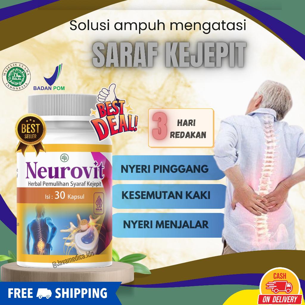 NEUROVIT – Suplemen untuk Pemulihan HNP, Saraf Terjepit, Sciatica, serta Mendukung Kesehatan Sendi &