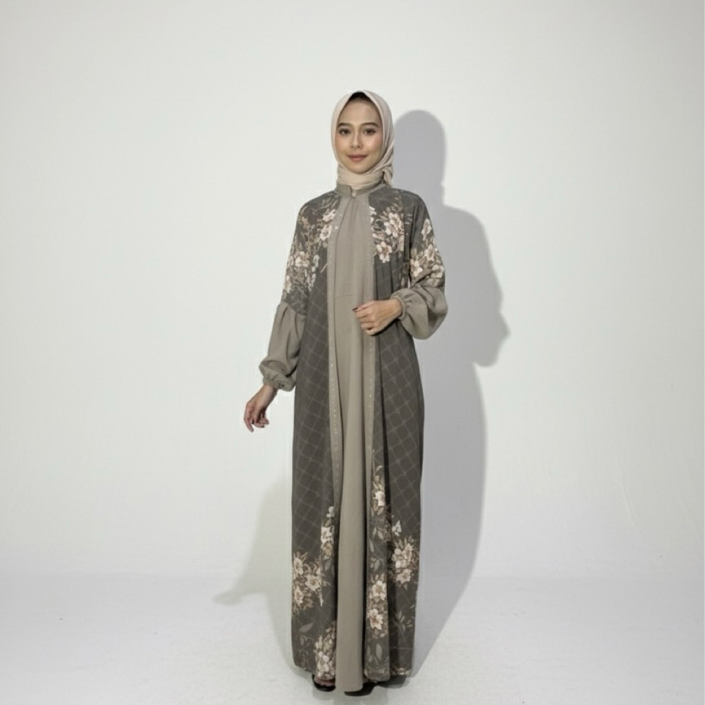 Gamis Alika LD 120 cm Antikusut muat bb45kg-80kg ni