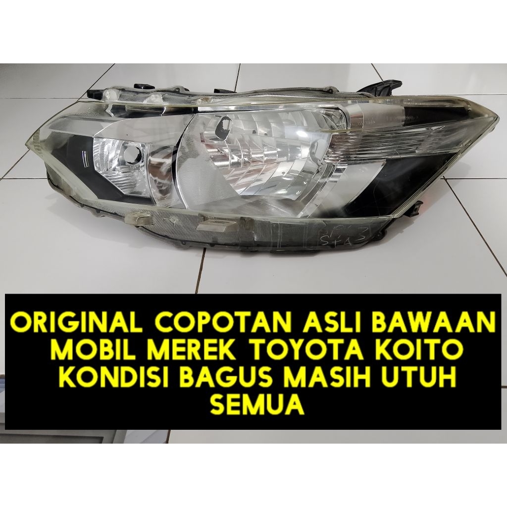 headlamp lampu depan Vios gen 3 original