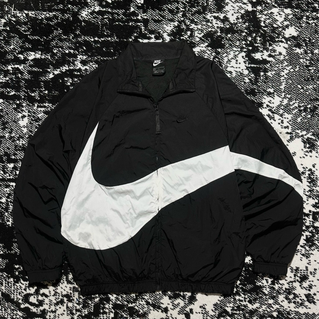 WINDBREAKER Nike Big SWOOSH Logo Vintage 90's Colorblock Jacket Unisex