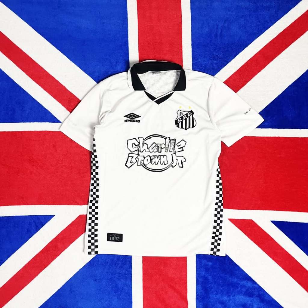 JERSEY UMBRO SANTOS FC CHARLIE BROWN 1992 WHITE (RE-ISSUE 2022) ORIGINAL 100%
