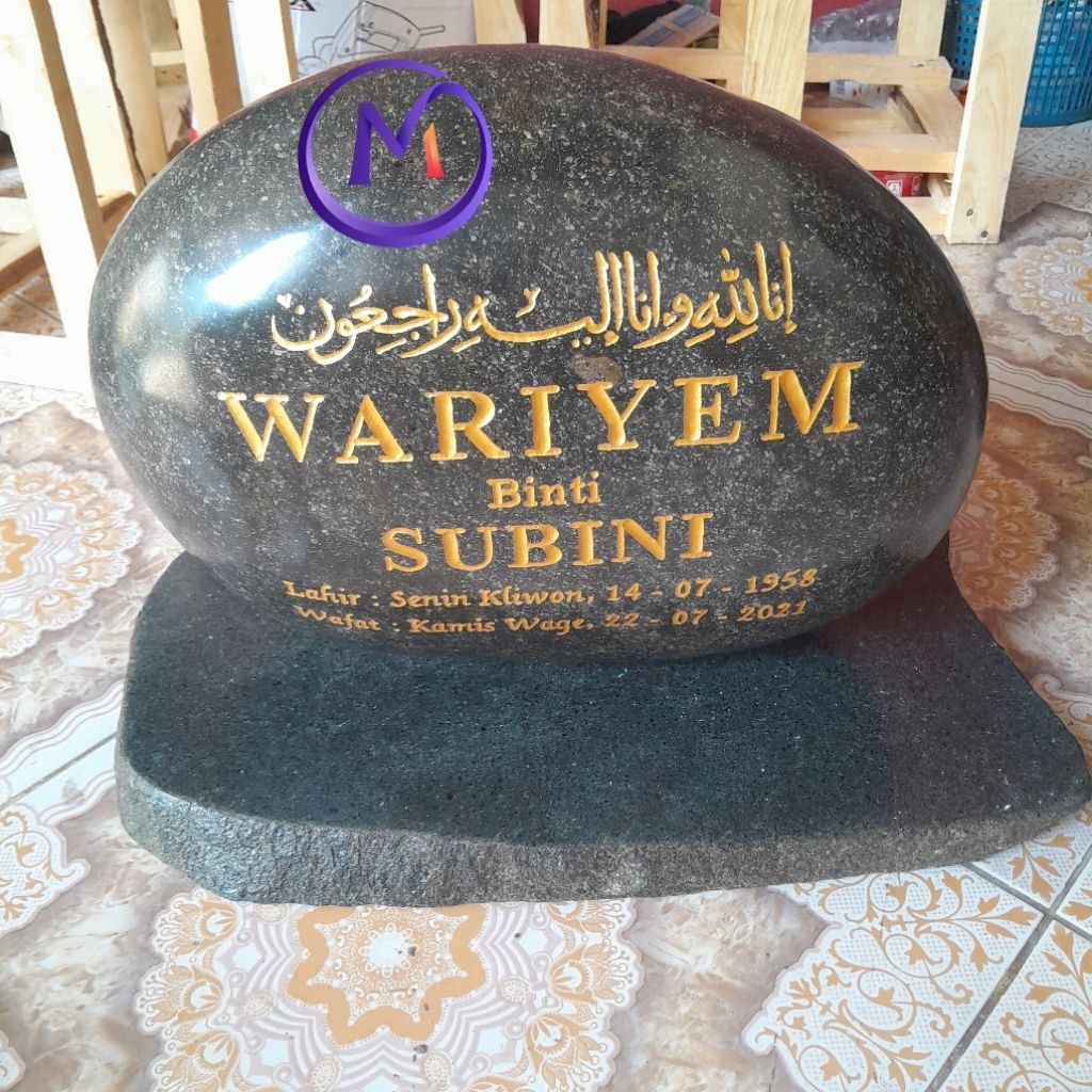 Nisan makam lengkap tatakan full poles/papan nama makam/prasasti makam