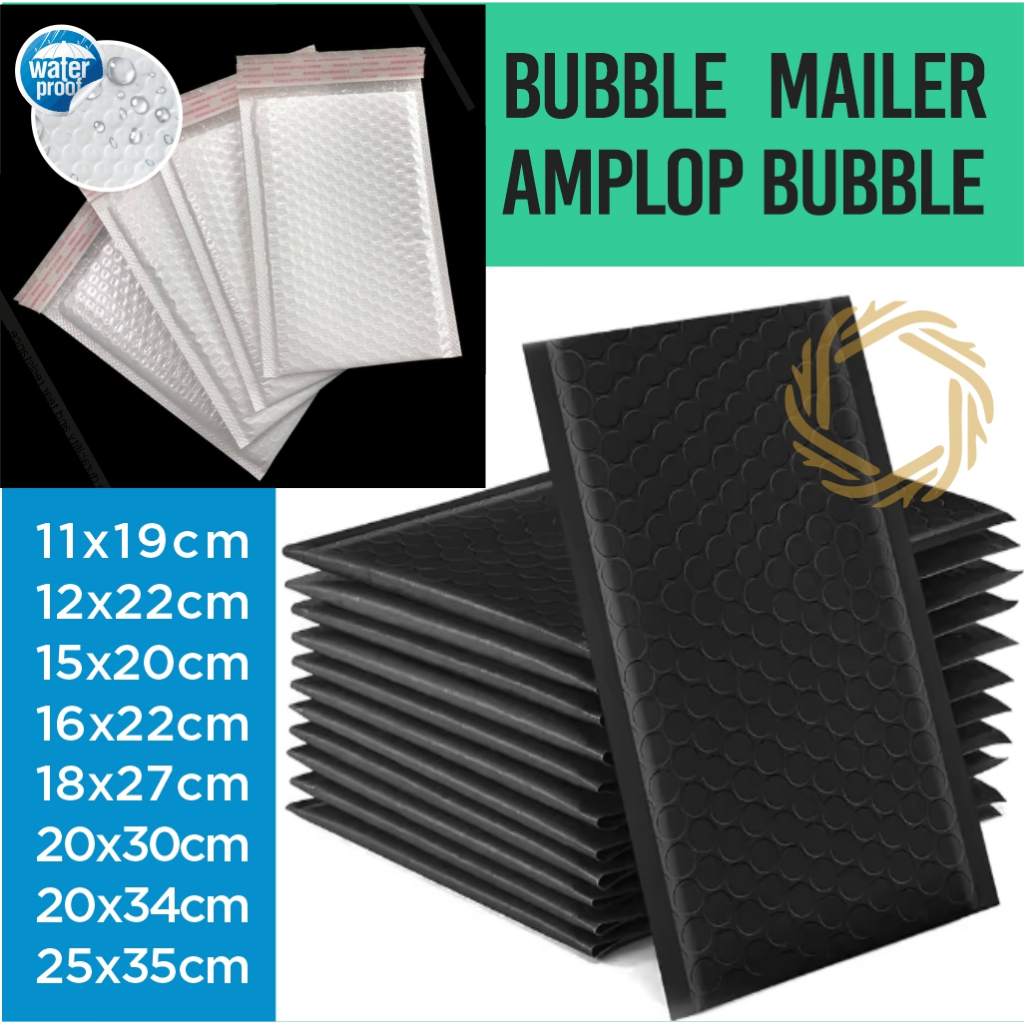 Bubble Mailer Amplop Bable Plastik Kantong Polymailer Packing Bubble Warp Olshop Kuat Praktis Murah