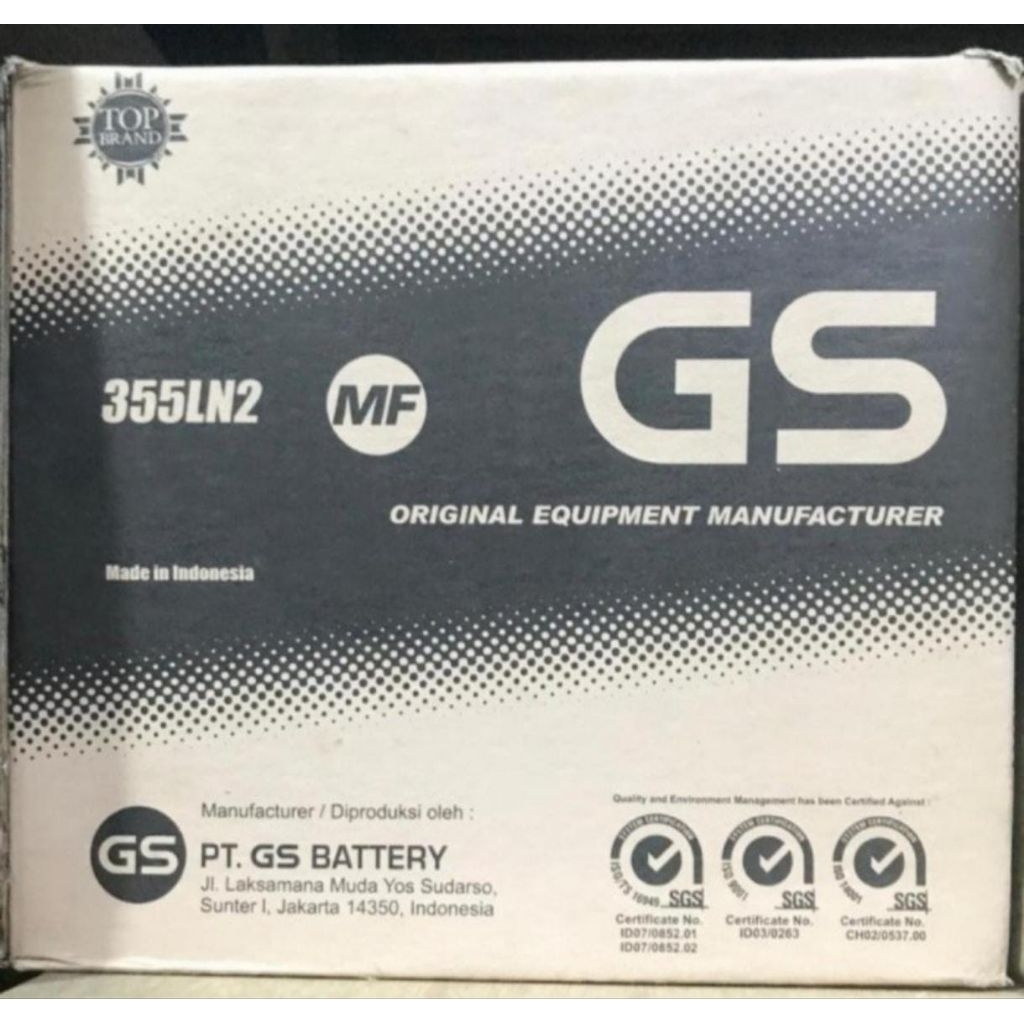 aki GS Astra MF 355LN2 calcium reborn bensin lexus