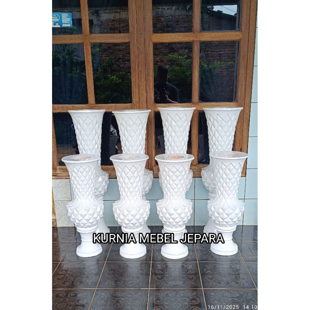 Vas Bunga 110cm  / Vas Bunga Pelaminan / Dekorasi Pelaminan