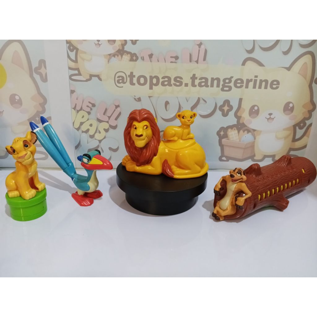 McD Happy Meal Lion King Complete Set of 4