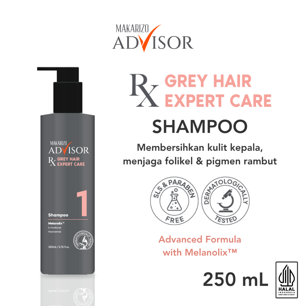 Makarizo Advisor RX Grey Hair Expert Care Shampoo 250 mL